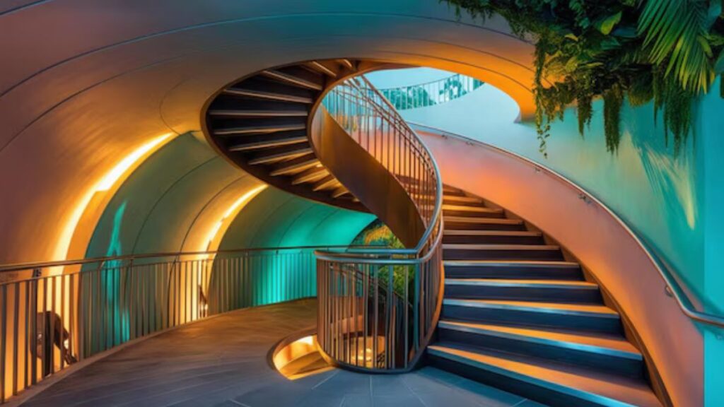 Architectural Floating Stairs Miami