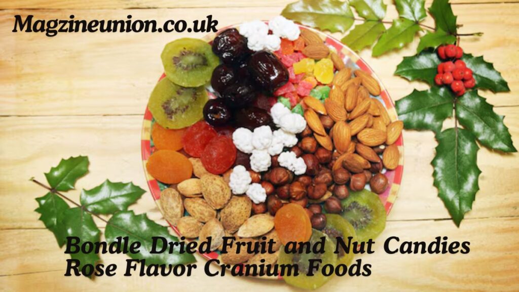 Bondle Dried Fruit and Nut Candies Rose Flavor Cranium Foods